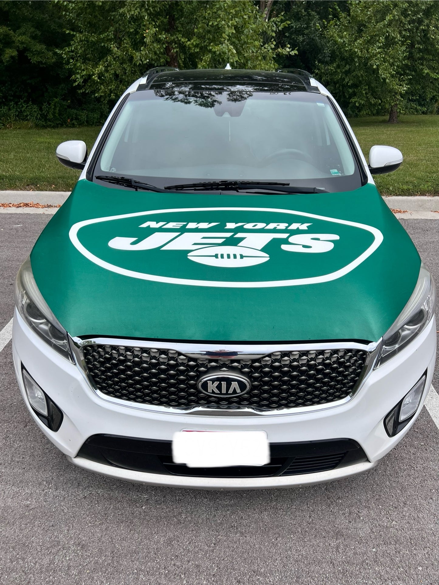 New York Jets Car Hood Cover