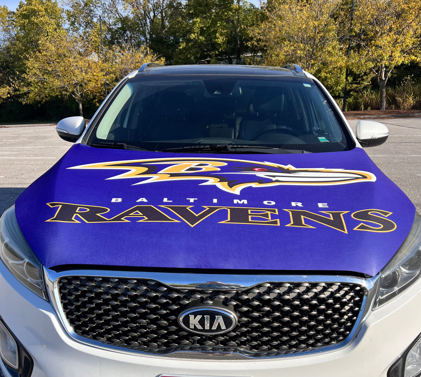 Baltimore Ravens Car Hood Cover