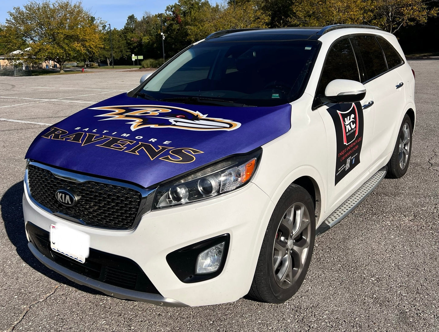 Baltimore Ravens Car Hood Cover