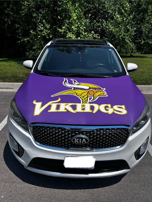 Minnesota Vikings Car Hood Cover