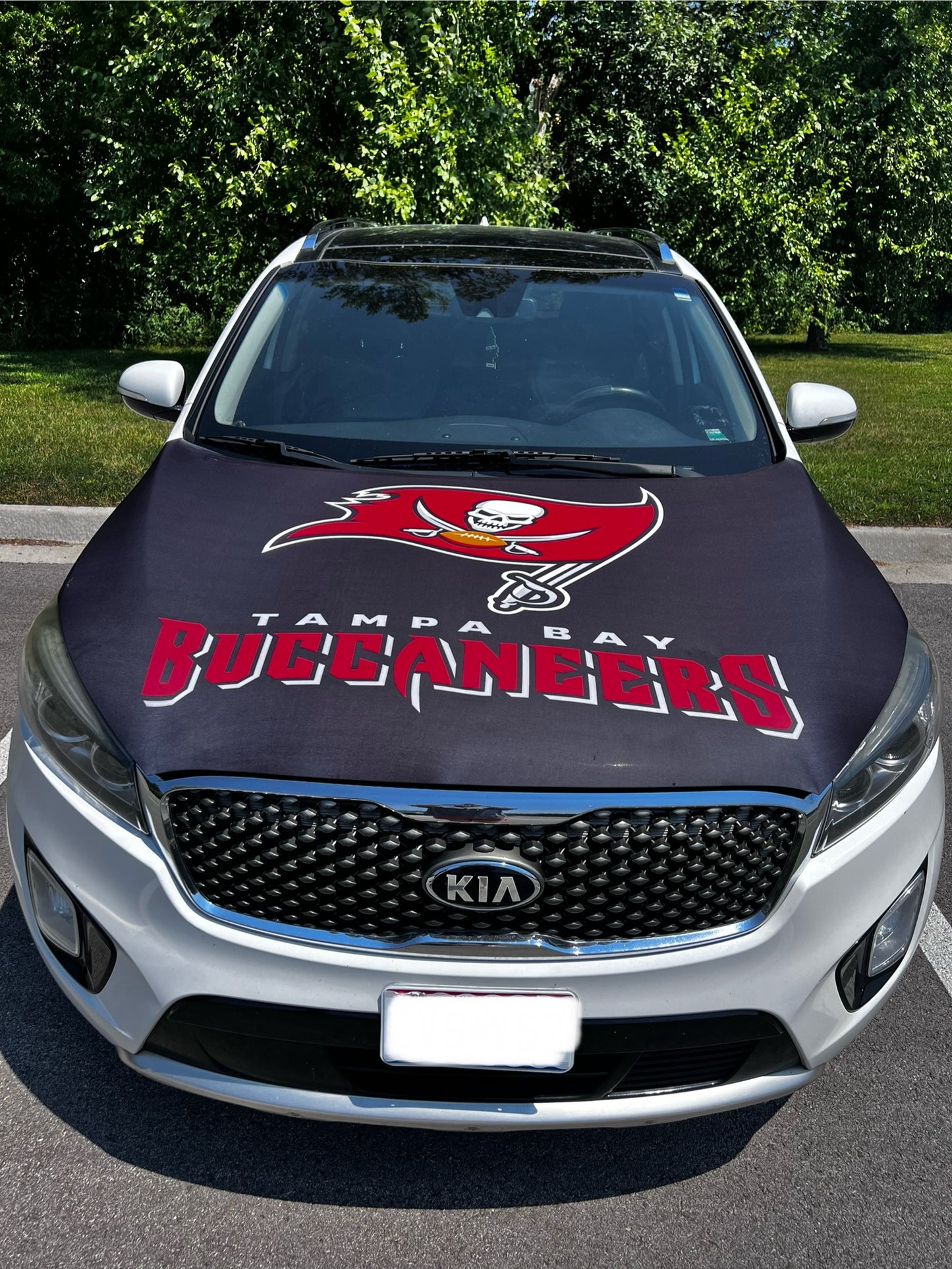 Tampa Bay Buccaneers Car Hood Cover