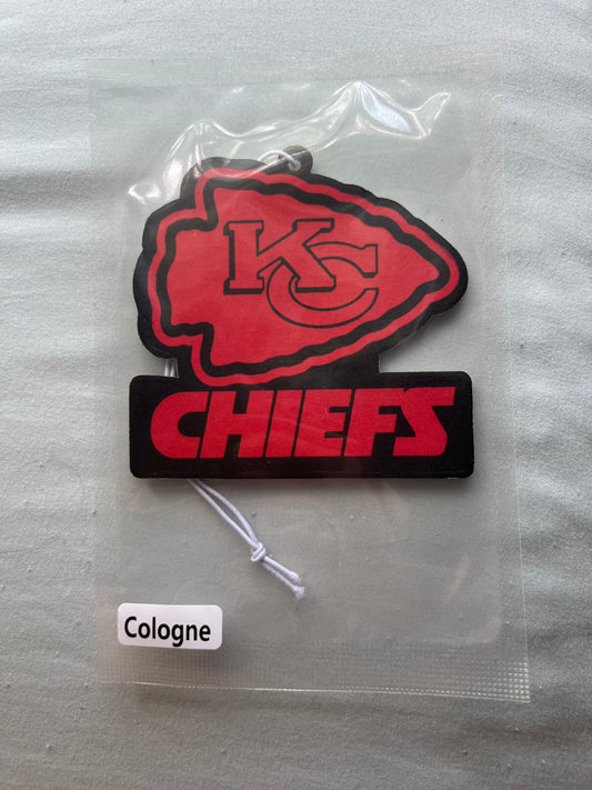 Black and Red Chiefs Car Freshener