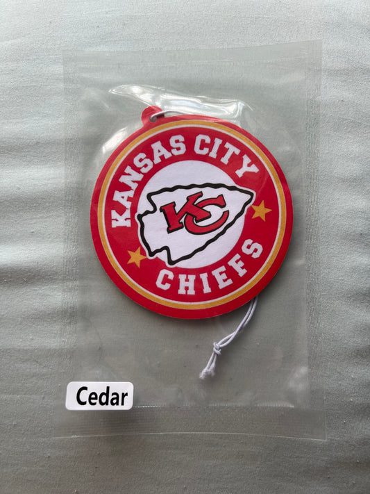 Kansas City Chiefs Round Car Freshener