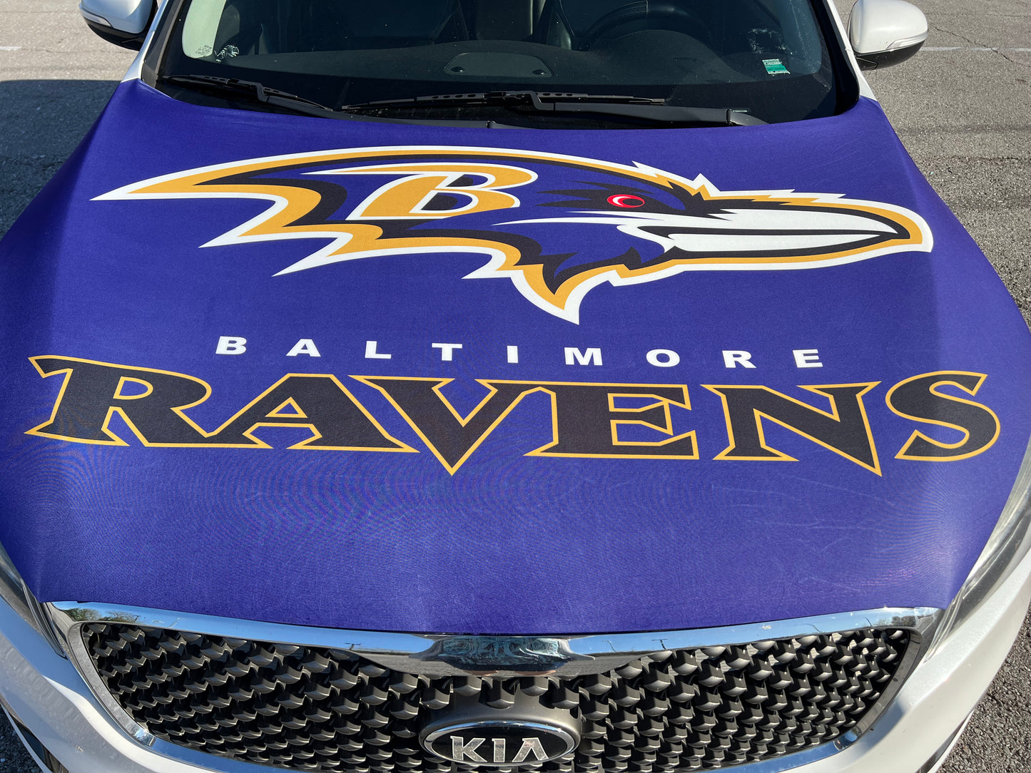 Baltimore Ravens Car Hood Cover