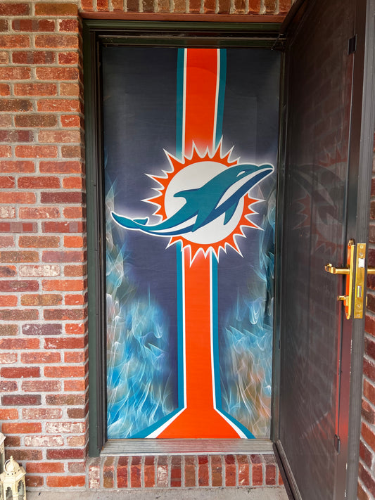 Miami Dolphins Door Cover