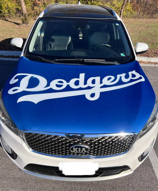 Dodgers Baseball Car Hood Cover