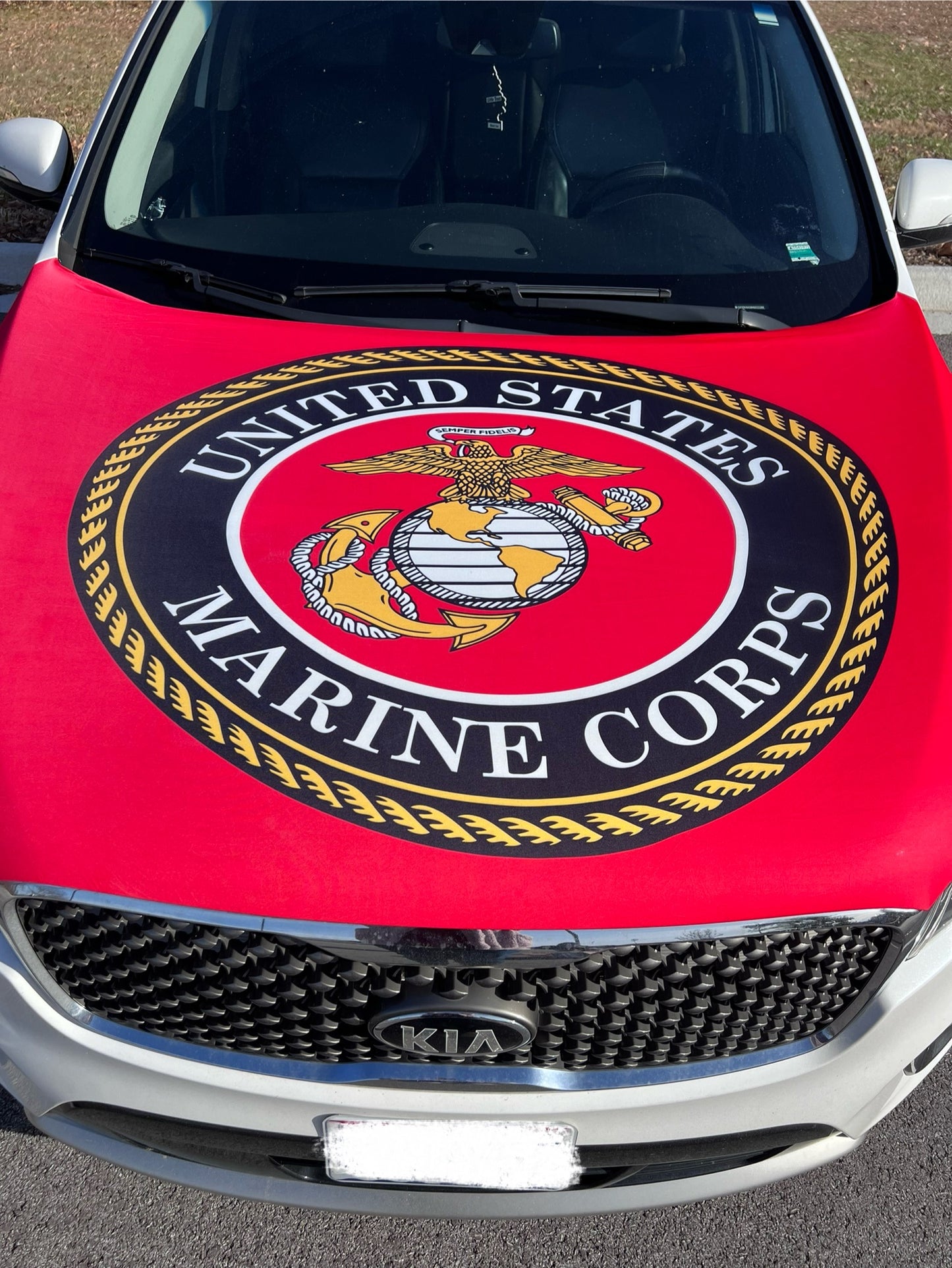Marine Corps Car Hood Cover