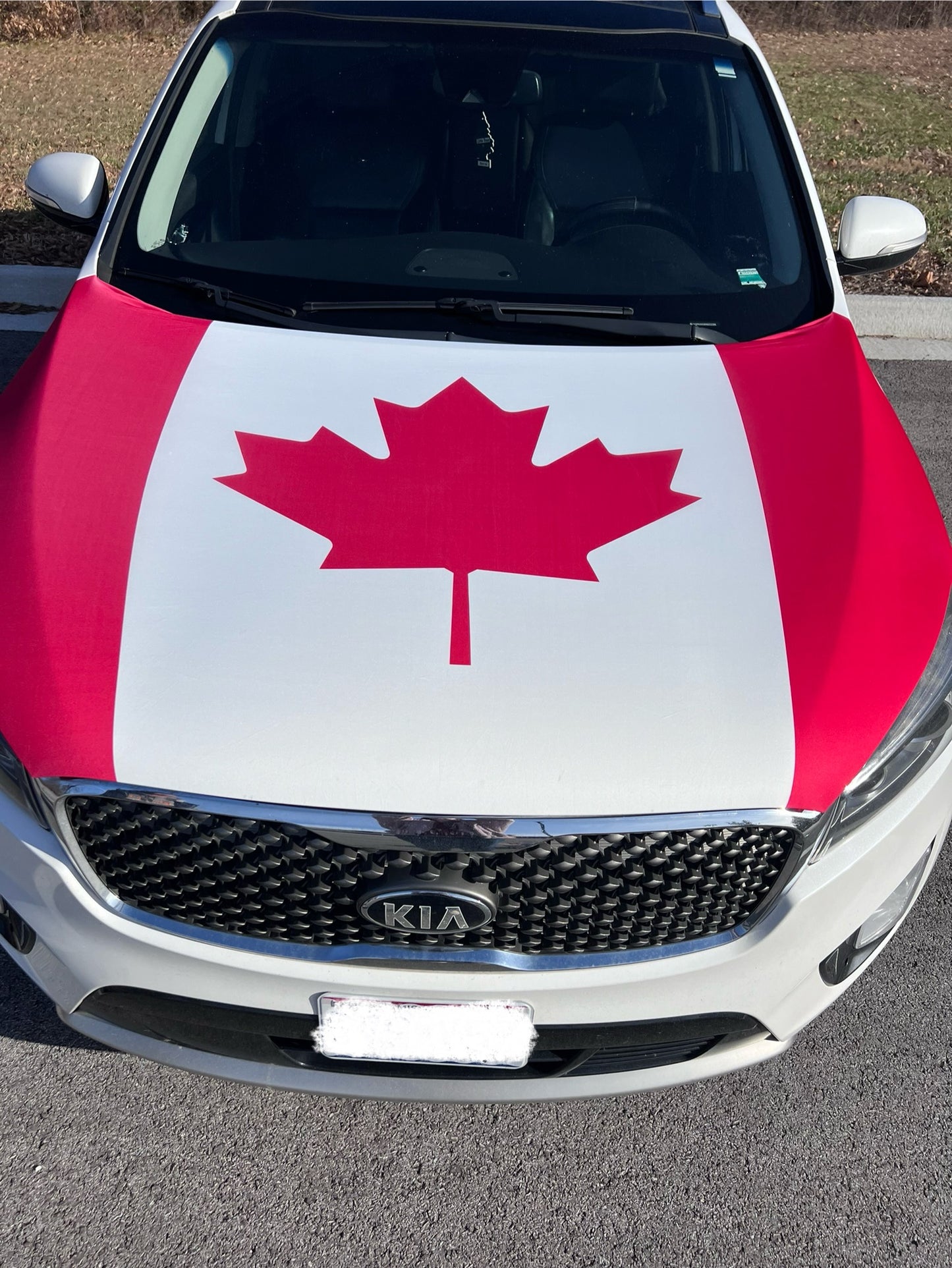 Canadian Flag Car Hood Cover