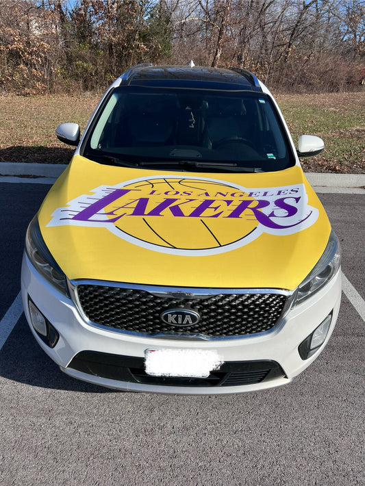 L.A. Lakers Basketball Car Hood Cover