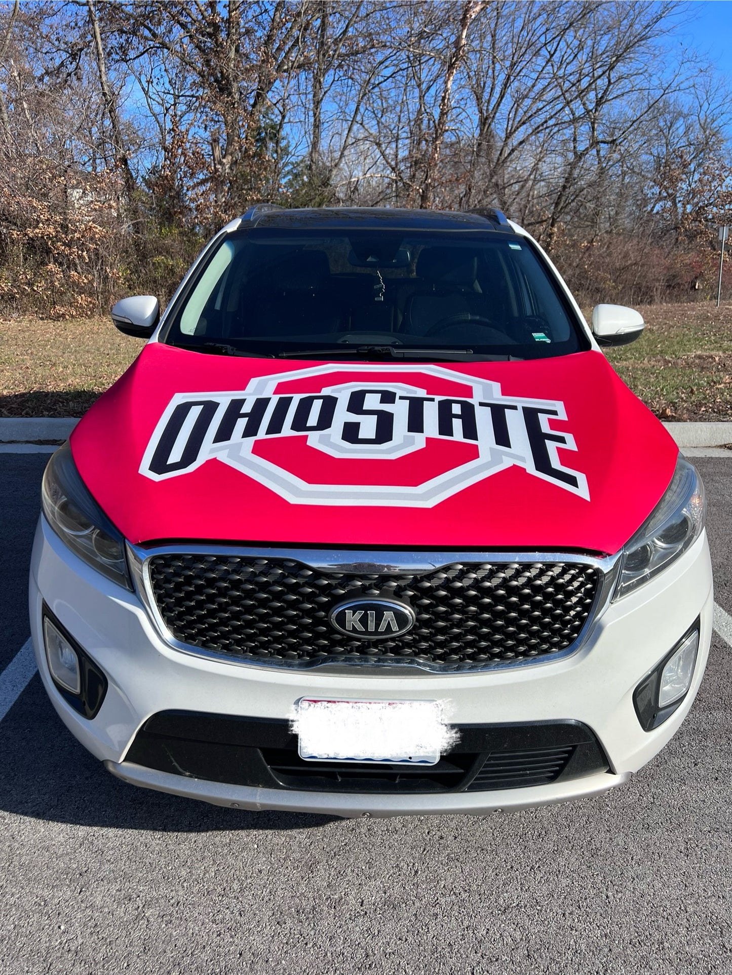 Ohio State College Car Hood Cover