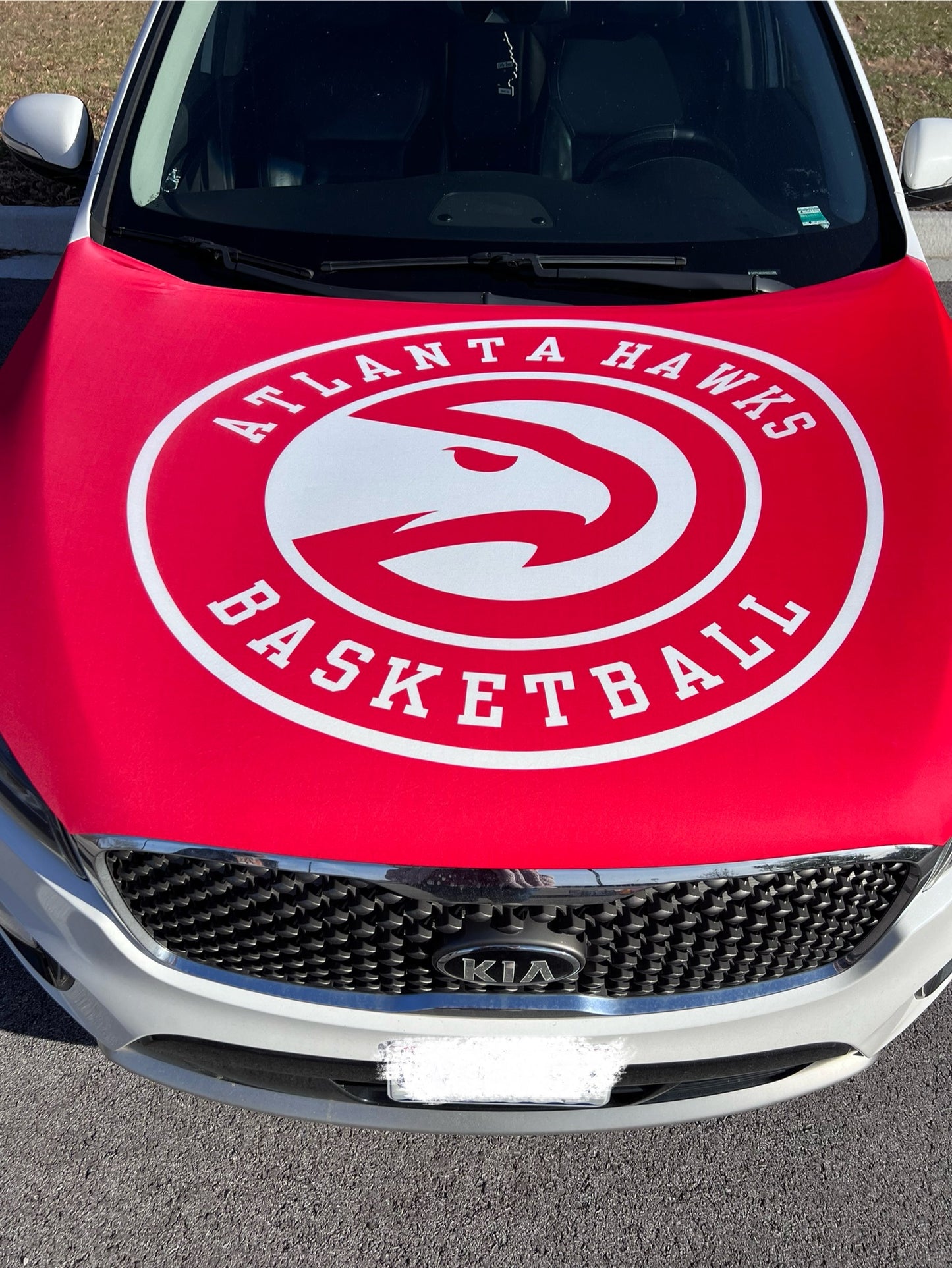 Atlanta Hawks Basketball Car Hood Cover