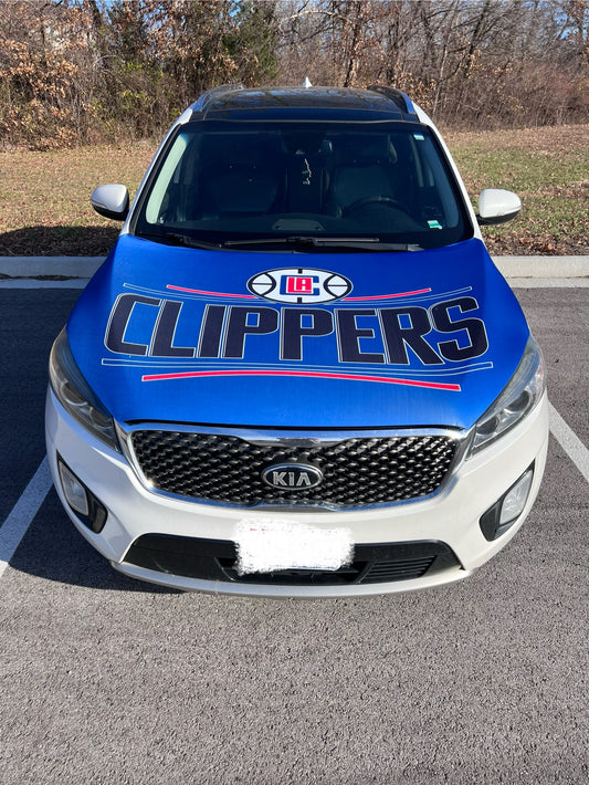 L.A. Clippers Basketball Car Hood Cover