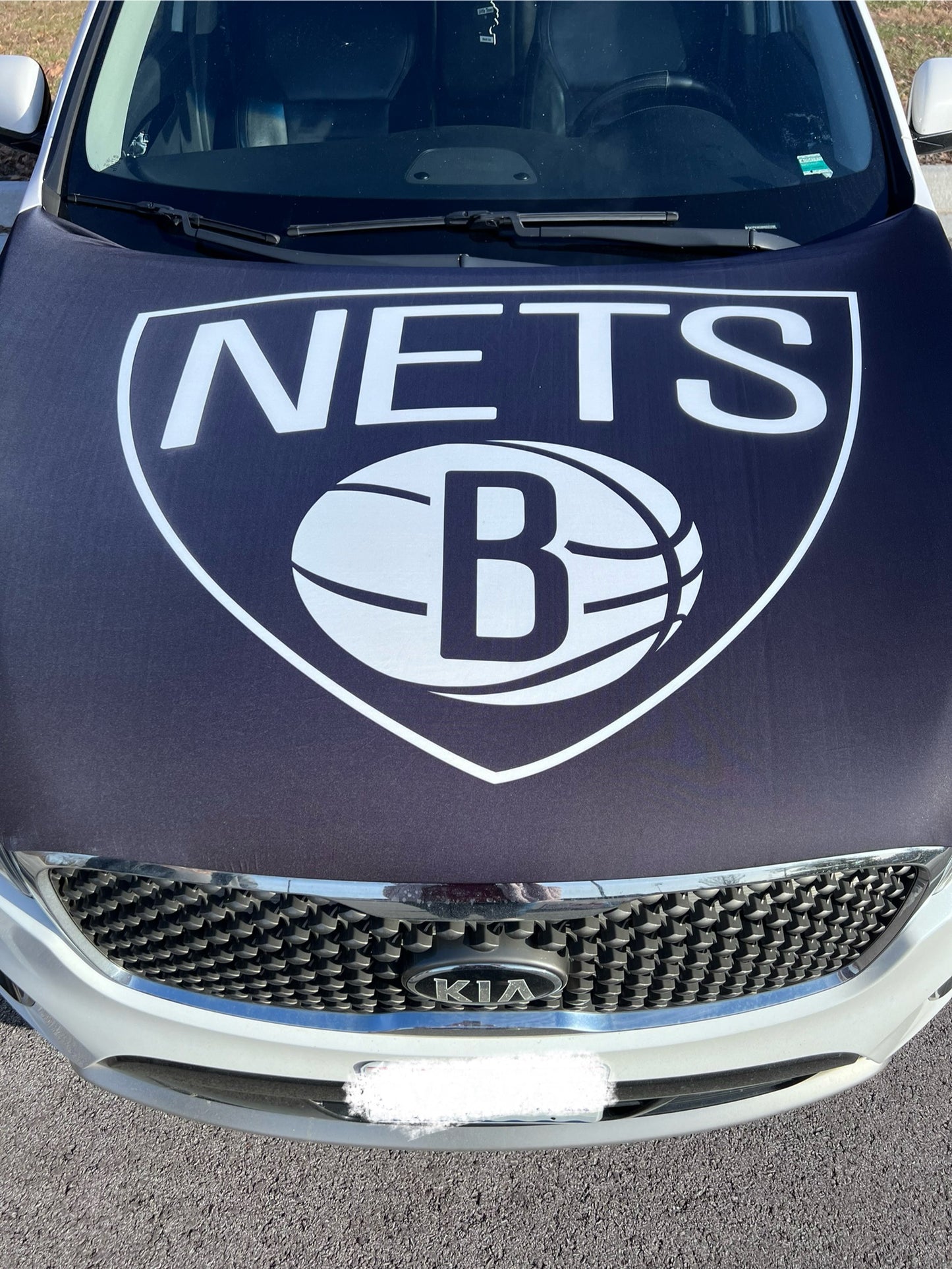 Brooklyn Nets Basketball Car Hood Cover