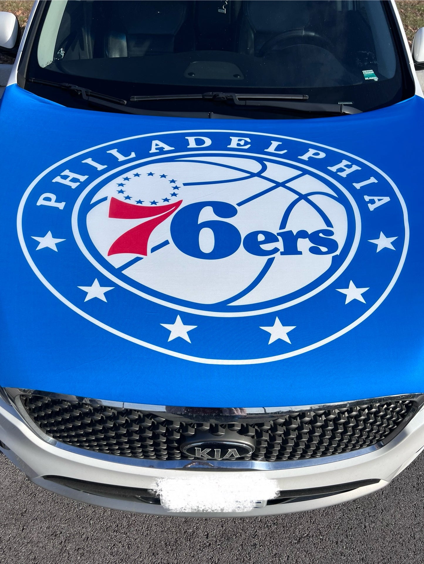 Philadelphia 76ers Basketball Car Hood Cover