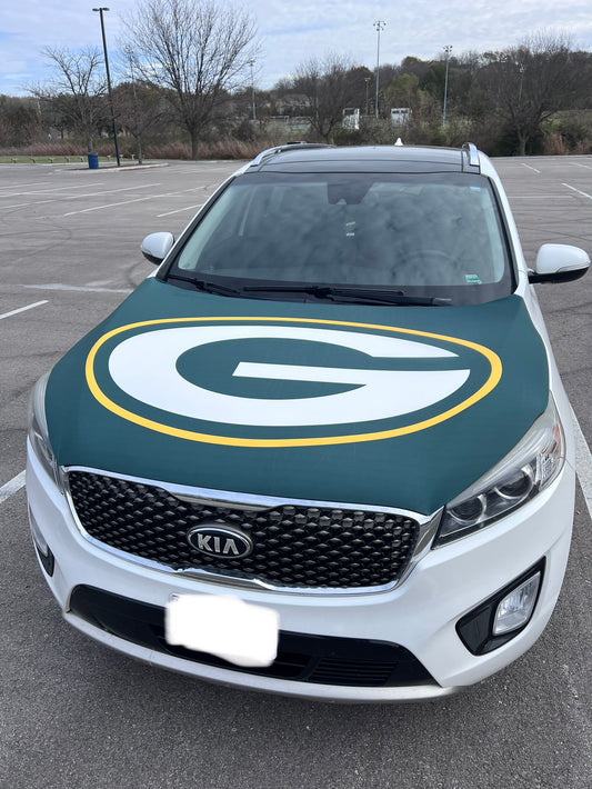 Green Bay Packers Car Hood Cover