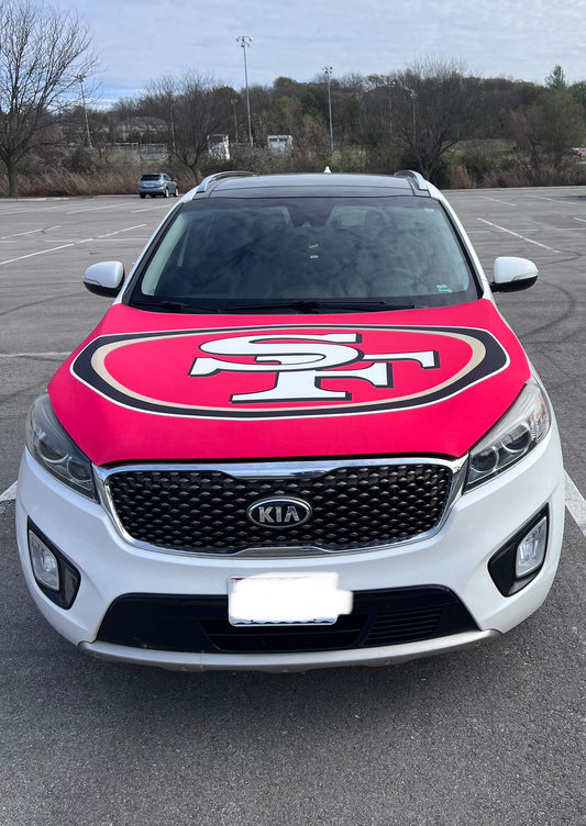 San Francisco 49ers Car Hood Cover