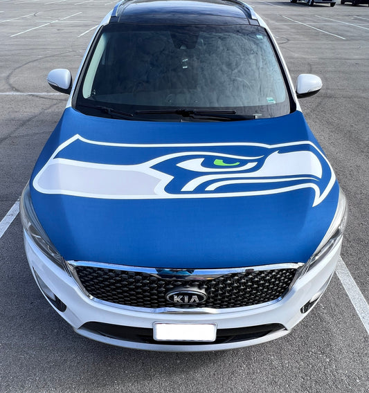 Seattle Seahawks Car Hood Cover