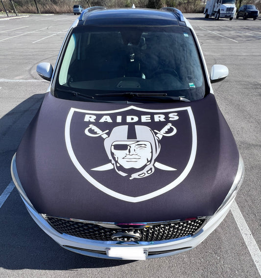 Raiders Car Hood Cover