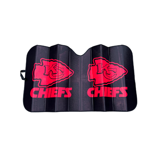 Black and Red Windshield Sun Visor