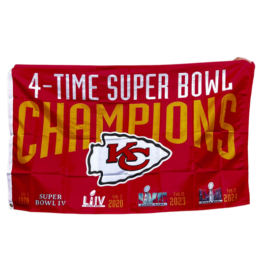 Large 3’ x 5’ Indoor/Outdoor Chiefs Flag